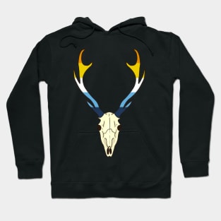 Aroace Pride Deer Skull Hoodie